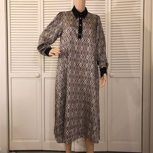 Zara Maxi Tunic Moroccan Tile Boho Dress Large